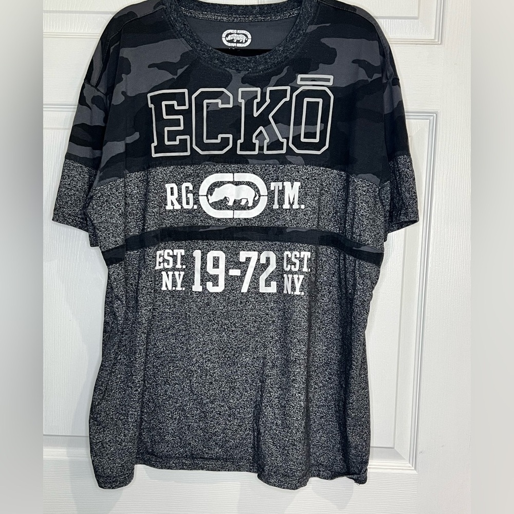Ecko Unlimited Men's 1972 Short Sleeve Knit - Gray - Size 2XL